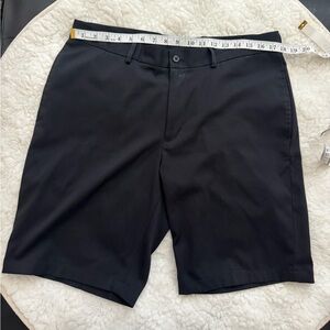 Slazenger Men's 36 Black Flat Front Golf Shorts